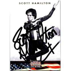654419 Scott Hamilton Autographed Trading Card - Olympic Figure Skater, SC 2012 Panini Americana - No.112