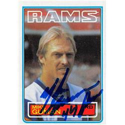 638134 Mike Guman Autographed Football Card - Los Angeles Rams 1983 Topps - No.91