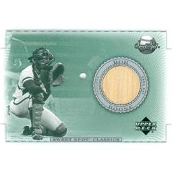 649510 Bob Boone Player Used Bat Patch Baseball Card - Philadelphia Phillies 2002 Upper Deck Sweet Spot - No.BBBO