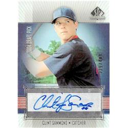 649933 Clint Sammons Autographed Baseball Card - Atlanta Braves 2004 Upper Deck Prospects Rookie Refractor - No.CS LE 229-400