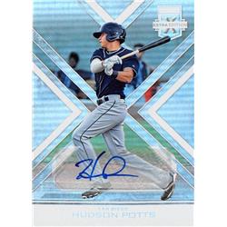 649984 Hudson Potts Autographed Baseball Card - San Diego Padres, Texas A&M 2016 Panini Elite Extra Rookie Refractor - No.115