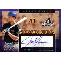 650013 Josh Kroeger Autographed Baseball Card - Arizona Diamondbacks 2005 Fleer Signature Swings - No.SSJK