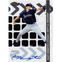 650081 Clint Nageotte Autographed Baseball Card - Seattle Mariners 2002 Topps Finest Certified Rookie - No.104