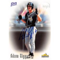 650176 Adam Riggs Autographed Baseball Card - San Antonio Missions 1996 Best Rookie - No.AR
