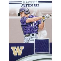 Austin Rei Player Worn Jersey Patch Baseball Card - Washington Huskies 2016 Panini Team Collection - No.AR-WA
