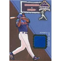 583184 Carlos Delgado Player Worn Jersey Patch Baseball Card - Toronto Blue Jays, 67 2002 Fleer Flair Jersey Heights