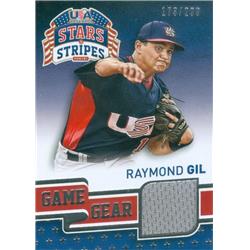 583247 Raymond Gil Player Worn Jersey Patch Baseball Card - Team USA 2015 Panini Stars & Stripes Game Gear - No.83 LE 173-299