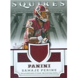 583385 Samaje Perine Player Worn Jersey Patch Football Card - Washington Redskins 2017 Panini Squires - No.SQSP -  Autograph Warehouse