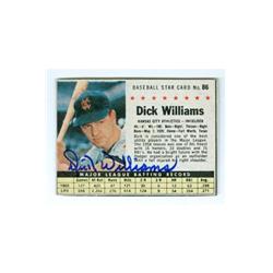 121222 Dick Williams Autographed Baseball Card - Kansas City Athletics 1961 Post Cereal - No.86 -  Autograph Warehouse