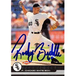 618709 Rocky Biddle Autographed Baseball Card - Chicago White Sox, SC 2001 Pacific - No.462
