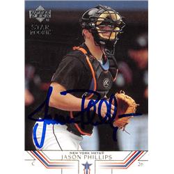 Jason Phillips autographed Baseball Card (New York Mets, SC) 2001 Upper Deck Star Rookie #34 - Football Slabbed Autographed Rookie Cards