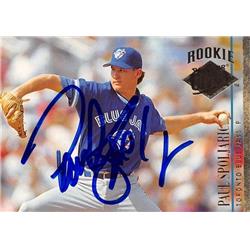 618978 Paul Spoljaric Autographed Baseball Card - Toronto Blue Jays, SC 1994 Fleer Ultra Rookie - No.439