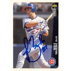 619546 Todd Zeile Autographed Baseball Card - Chicago Cubs 1996 Upper Deck - No.81