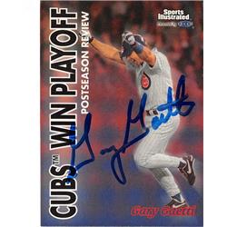 619555 Gary Gaetti Autographed Baseball Card - Chicago Cubs 1999 Fleer Tradition - No.9 Post Season Review 1 Game Playoff HR