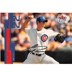 623255 Mark Prior Autographed Baseball Card - Chicago Cubs 2003 Fleer Ultra - No.67