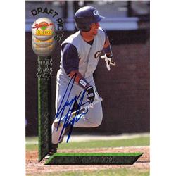 623714 Jay Payton Autographed Baseball Card - Georgia Tech Yellow Jackets draft pick New York Mets 67 1994 Signature Rookies - No.28