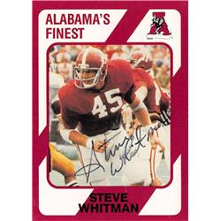 624226 Steve Whitman Autographed Football Card - Alabama Crimson Tide, SC 1989 Collegiate Collection - No.173 -  Autograph Warehouse