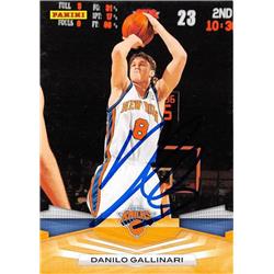 624696 Danilo Gallinari Autographed Basketball Card - New York Knicks 2009 Panini - No.25