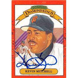 626061 Kevin Mitchell Autographed Baseball Card - San Francisco Giants 1990 Donruss - No.11 Diamond Kings