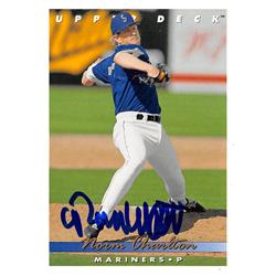 626070 Norm Charlton Autographed Baseball Card - Seattle Mariners 1993 Upper Deck - No.663