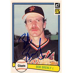 626301 Bob Brenly Autographed Baseball Card - San Francisco Giants 1982 Donruss - No.574