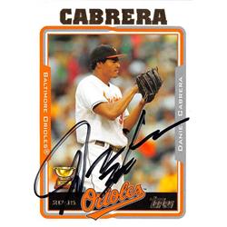 626304 Daniel Cabrera Autographed Baseball Card - Baltimore Orioles 2005 Topps - No.531 All Star Rookie Cup