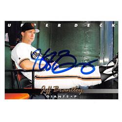 626321 Jeff Brantley Autographed Baseball Card - San Francisco Giants 1993 Upper Deck - No.581
