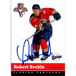 Robert Svehla Autographed Hockey Card - Florida Panthers, FT 2000 Upper Deck Vintage - No.157