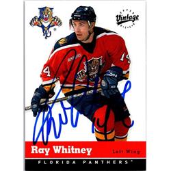 Ray Whitney Autographed Hockey Card - Florida Panthers, FT 2000 Upper Deck Vintage - No.151