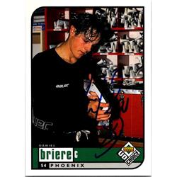 652395 Daniel Briere Autographed Hockey Card - Phoenix Coyotes, FT 1998 Upper Deck Choice - No.163