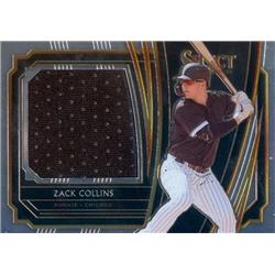 652714 Zack Collins Player Worn Jersey Patch Baseball Card - Chicago White Sox 2020 Panini Select Rookie - No.RJSZC