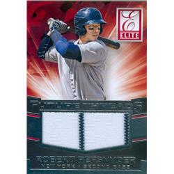 652795 Robert Refsnyder Player Worn Memorabilia Patch Baseball Card - New York Yankees 2015 Panini Elite Future Threads - No.19