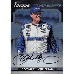 652825 Michael Waltrip Autographed Trading Card - Auto Racing NASCAR 2017 Panini Torque Driver Scripts - No.DSMW