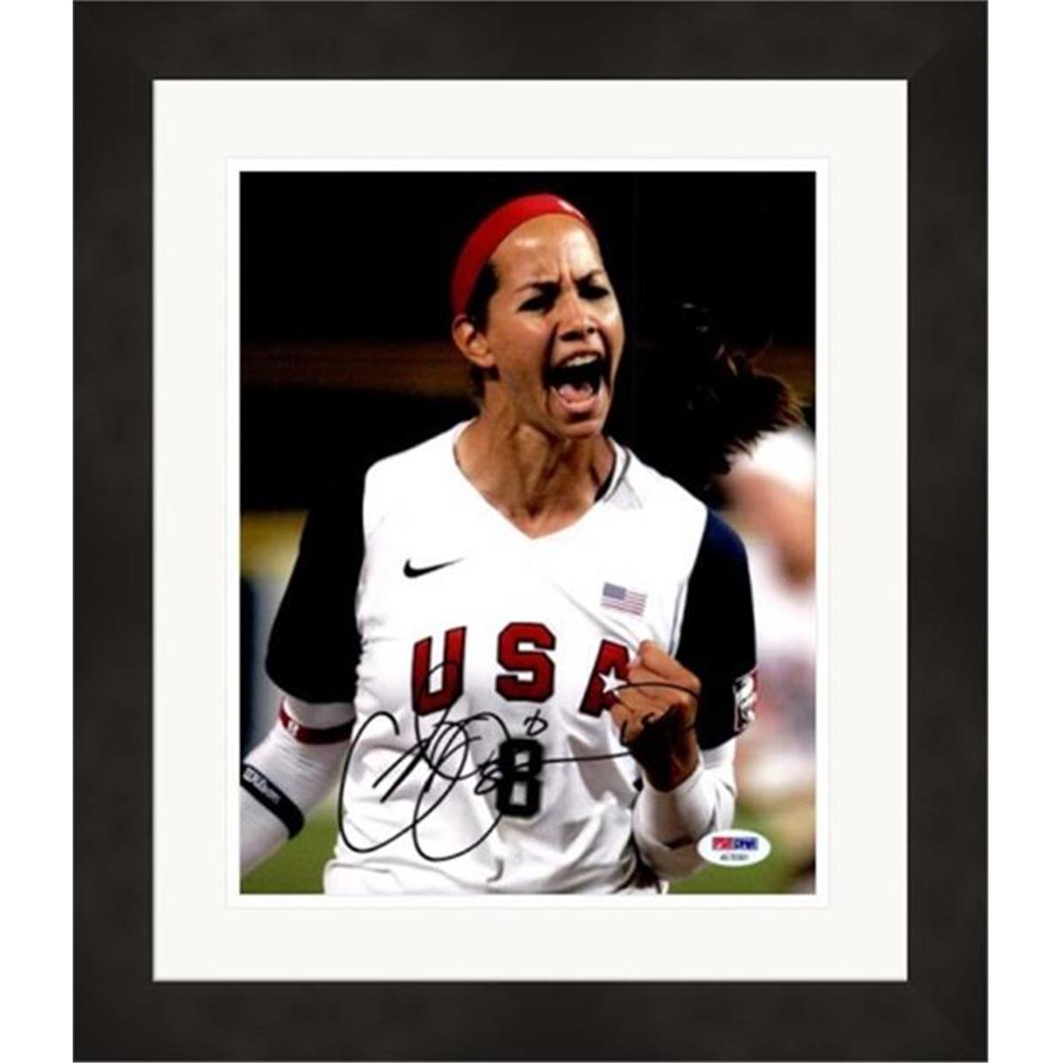 653144 8 x 10 in. Cat Osterman Autographed Photo - Team USA, Texas Longhorns Womens Softball PSA-DNA Authenticated - No.14 Matted & Framed -  Autograph Warehouse