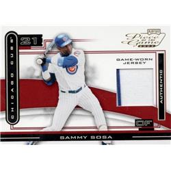 653549 Sammy Sosa Player Worn Jersey Patch Baseball Card - Chicago Cubs 2003 Playoff Piece of the Game - No.POG89