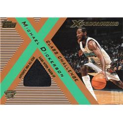653653 Michael Dickerson Player Worn Jersey Patch Basketball Card - Memphis Grizzlies 2001 Topps XPectations - No.CCMD