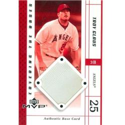 583181 Troy Glaus Player Worn Jersey Patch Baseball Card - Anaheim Angels, 67 2003 Upper Deck MVP - No.CBTG