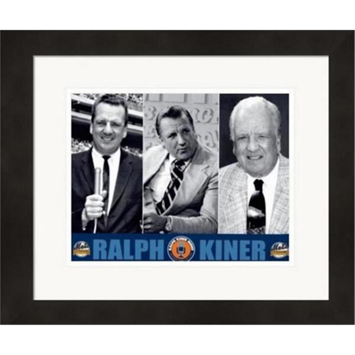 8 x 10 in. Ralph Kiner Photo - Matted & Framed New York Mets Broadcaster