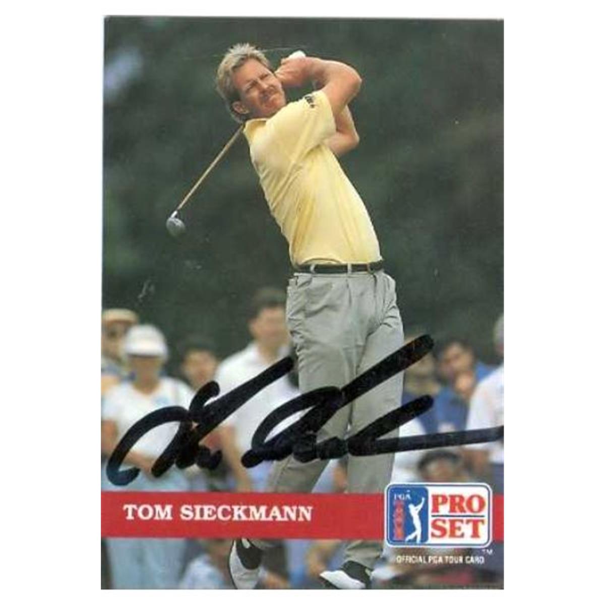 584233 Tom Sieckmann Autographed Trading Card - Golf