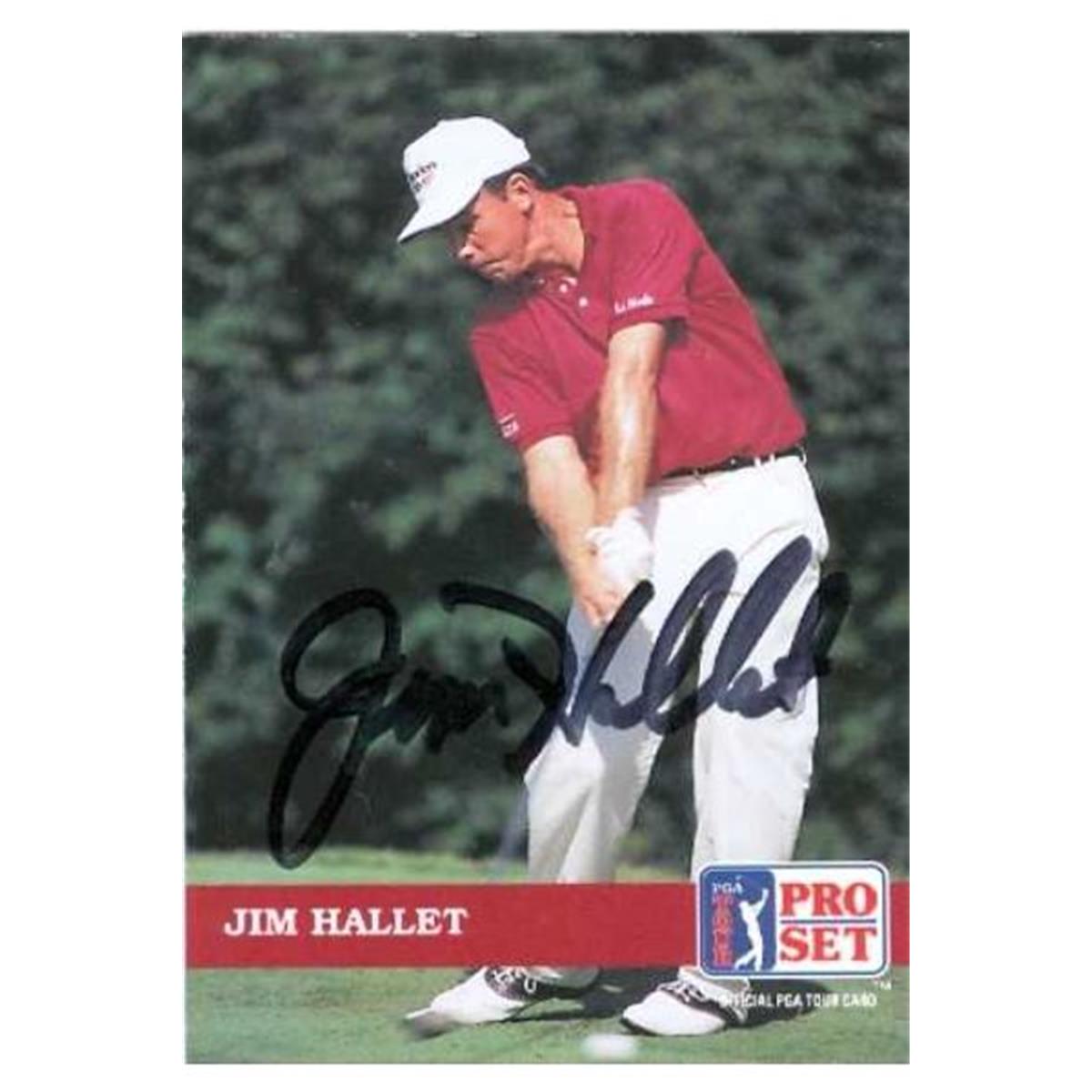 584240 Jim Hallet Autographed Trading Card - Golf