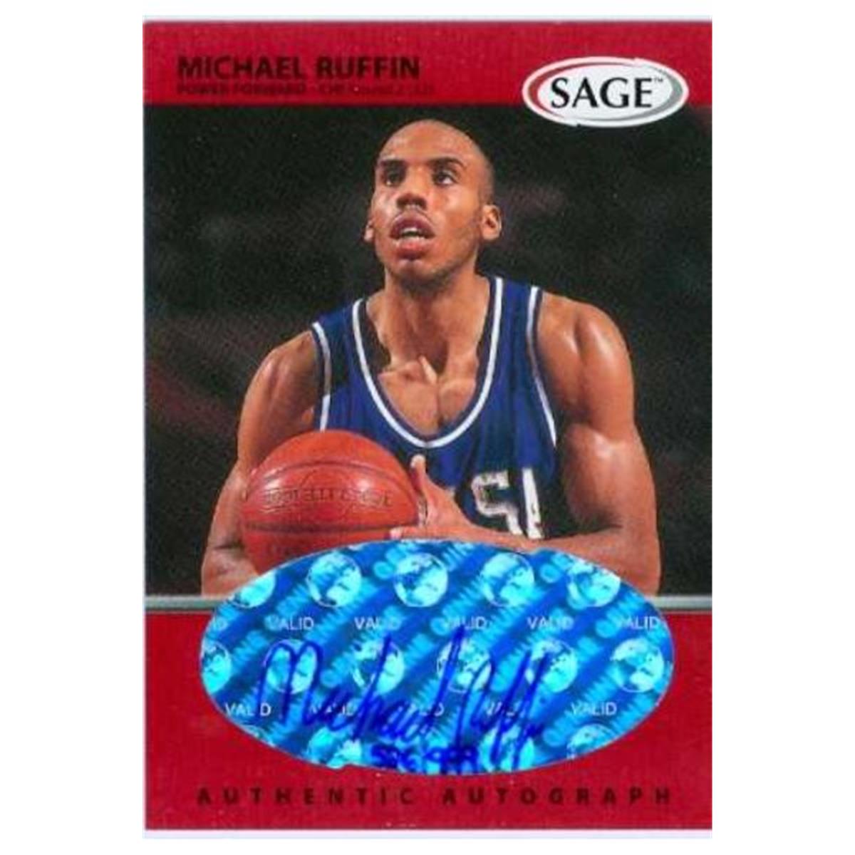 584732 Michael Ruffin Autographed Basketball Card - Tulsa