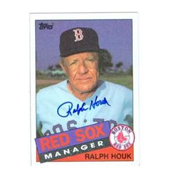 585550 Ralph Houk Autographed Baseball Card - Boston Red Sox 1985 Topps - No.11 67