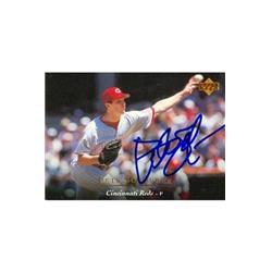 586149 Pete Schourek Autographed Baseball Card - Cincinnati Reds 1995 Upper Deck - No.167