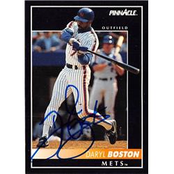 586762 Daryl Boston Autographed Baseball Card - New York Mets 1992 Pinnacle - No.343 -  Autograph Warehouse