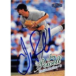 618936 Jay Powell Autographed Baseball Card - Florida Marlins, SC 1998 Fleer Ultra - No.371