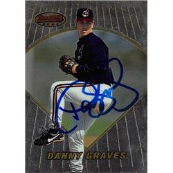 618963 Danny Graves Autographed Baseball Card - Cleveland Indians, SC 1996 Bowmans Best - No.120