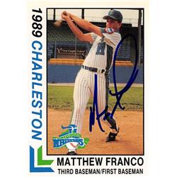 619057 Matt Franco Autographed Baseball Card - Charleston Wheelers, SC 1989 Best Minor League Rookie - No.11 -  Autograph Warehouse
