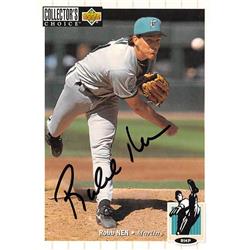 619072 Rob Nenn Autographed Baseball Card - Florida Marlins 67 1994 Upper Deck - No.604