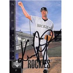 619123 Kevin Ritz Autographed Baseball Card - Colorado Rockies 1998 Upper Deck - No.356