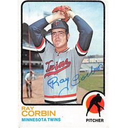 Ray Corbin Autographed Baseball Card - Minnesota Twins 1973 Topps - No.411